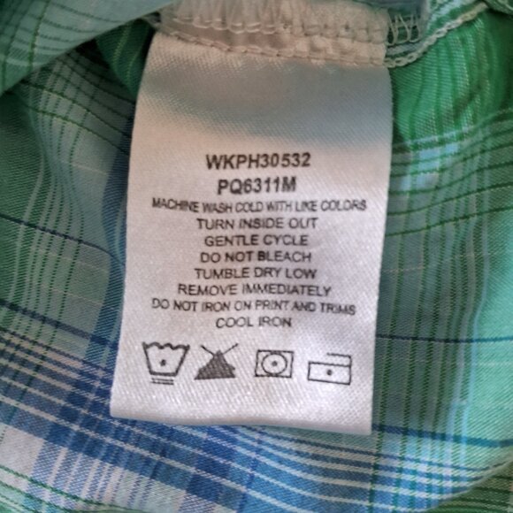 Wrangler Baby Rodeo Vintage Western Embroidered Plaid Shirt - Picture 10 of 10